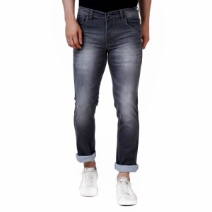 Men's Straight Fit Denim Mid Rise Jeans