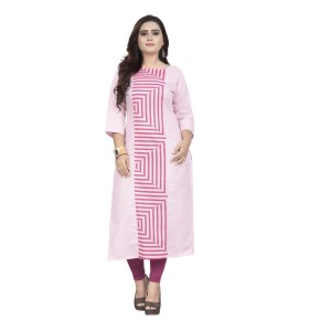 Women's Cotton Digital Print Straight Kurti