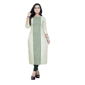 Women's Cotton Digital Print Straight Kurti